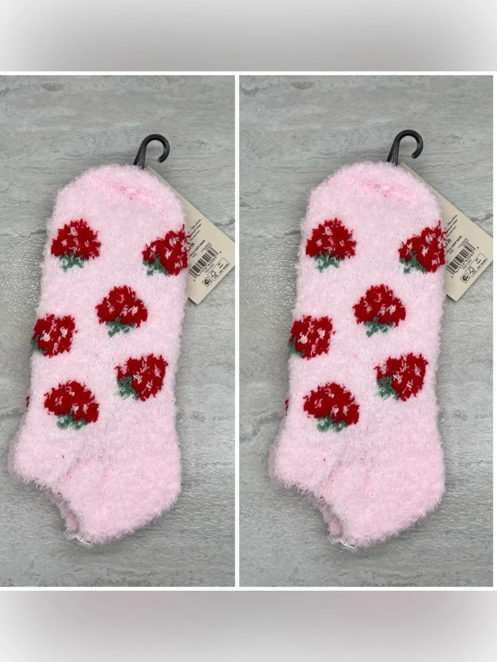 💫 $3 Two Pairs of Fuzzy Socks by No Boundaries ~ NWT